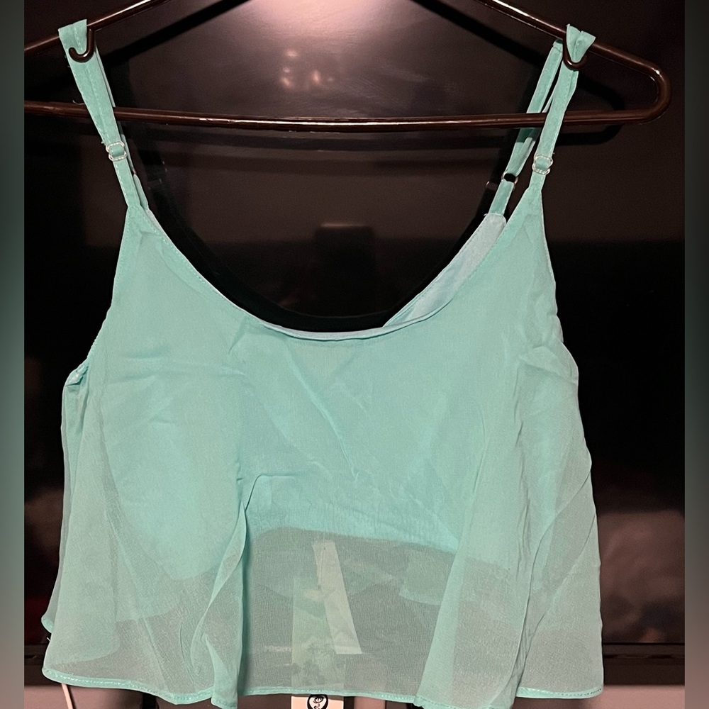 Lagaci Women’s Adjustable Strap Crop Top